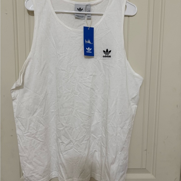 Adidas Men’s White Tank Top - Picture 1 of 3
